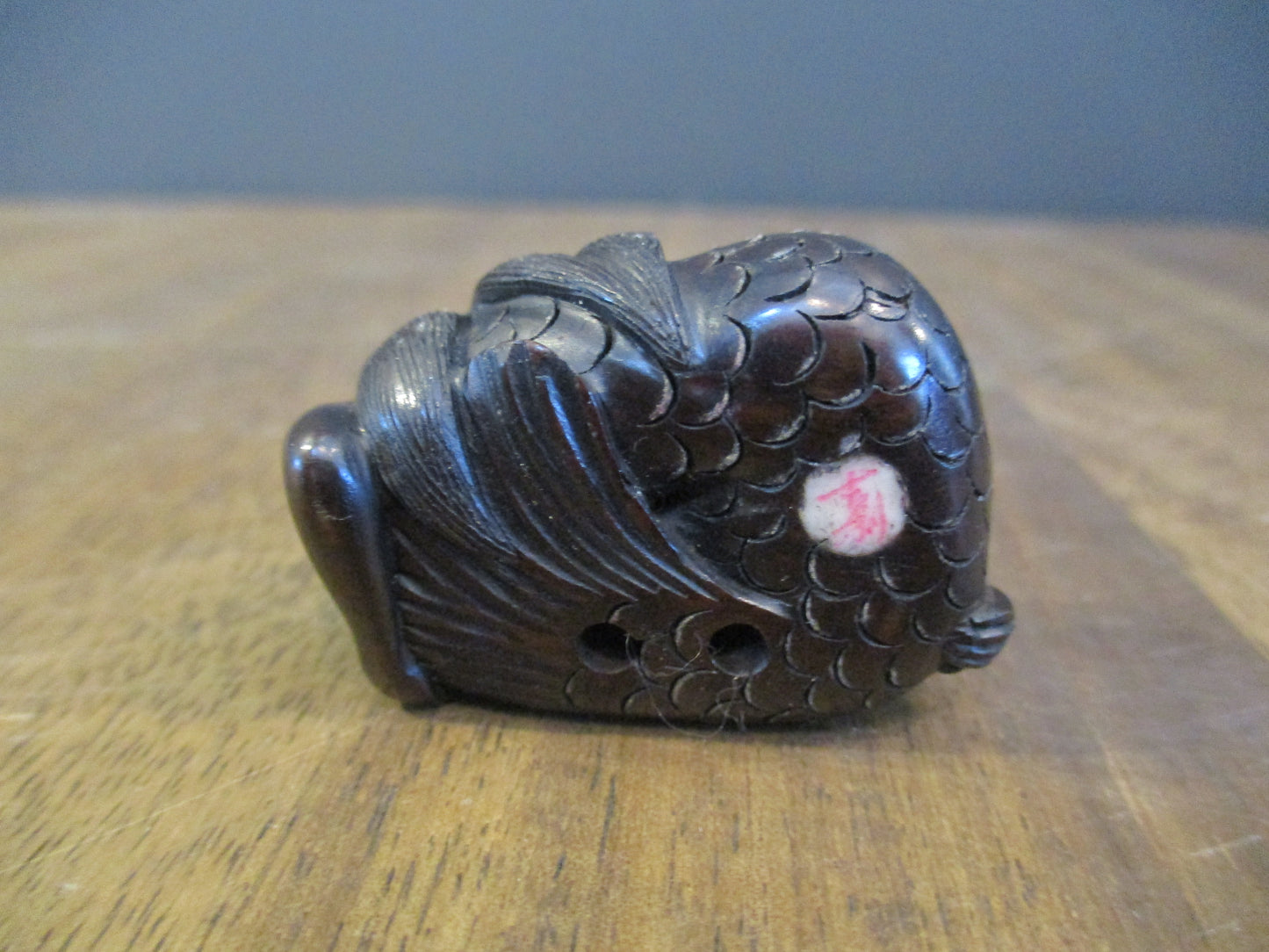 Japanese Wooden Netsuke - Mermaid