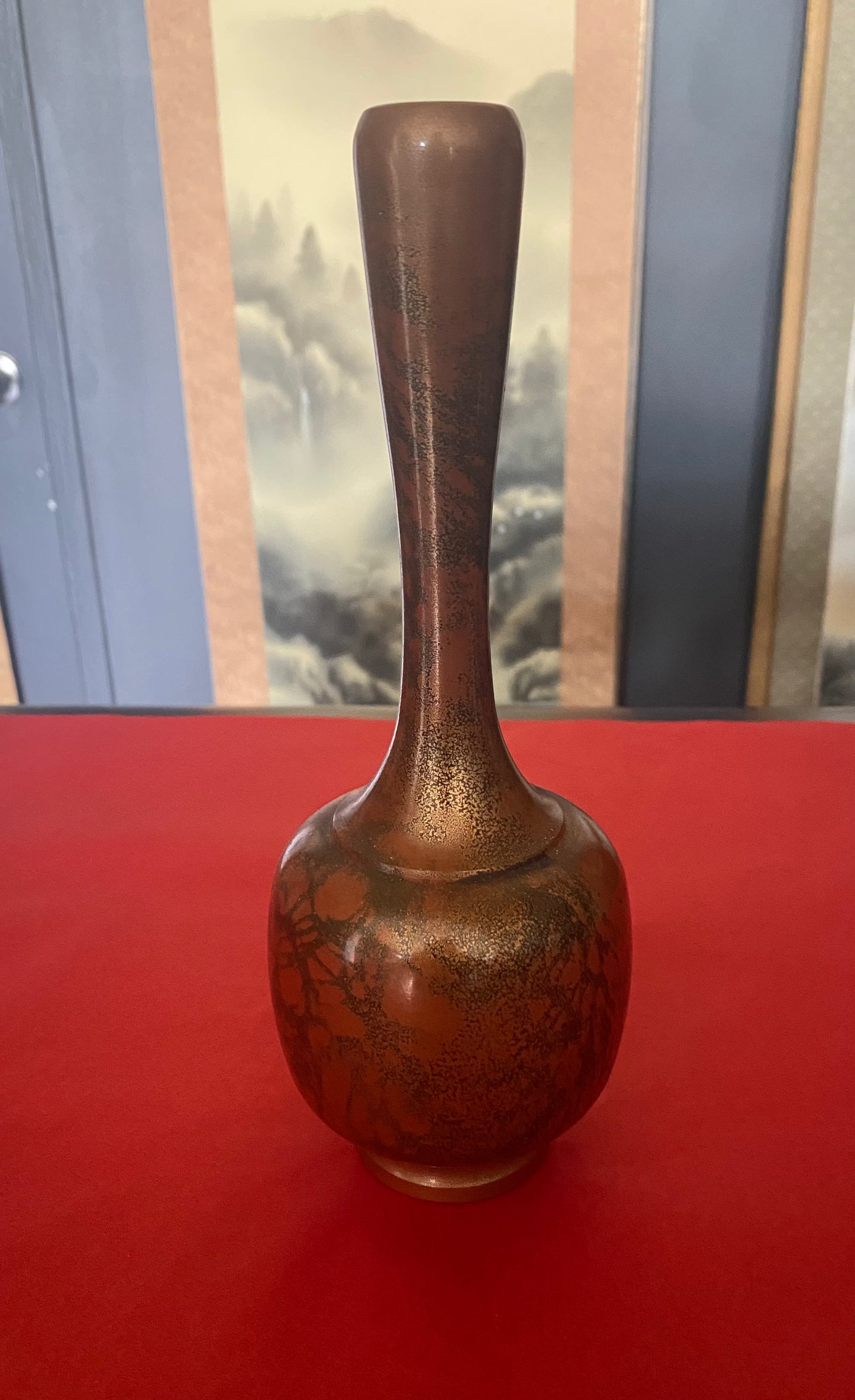 Japanese Bronze Ikebana Vase