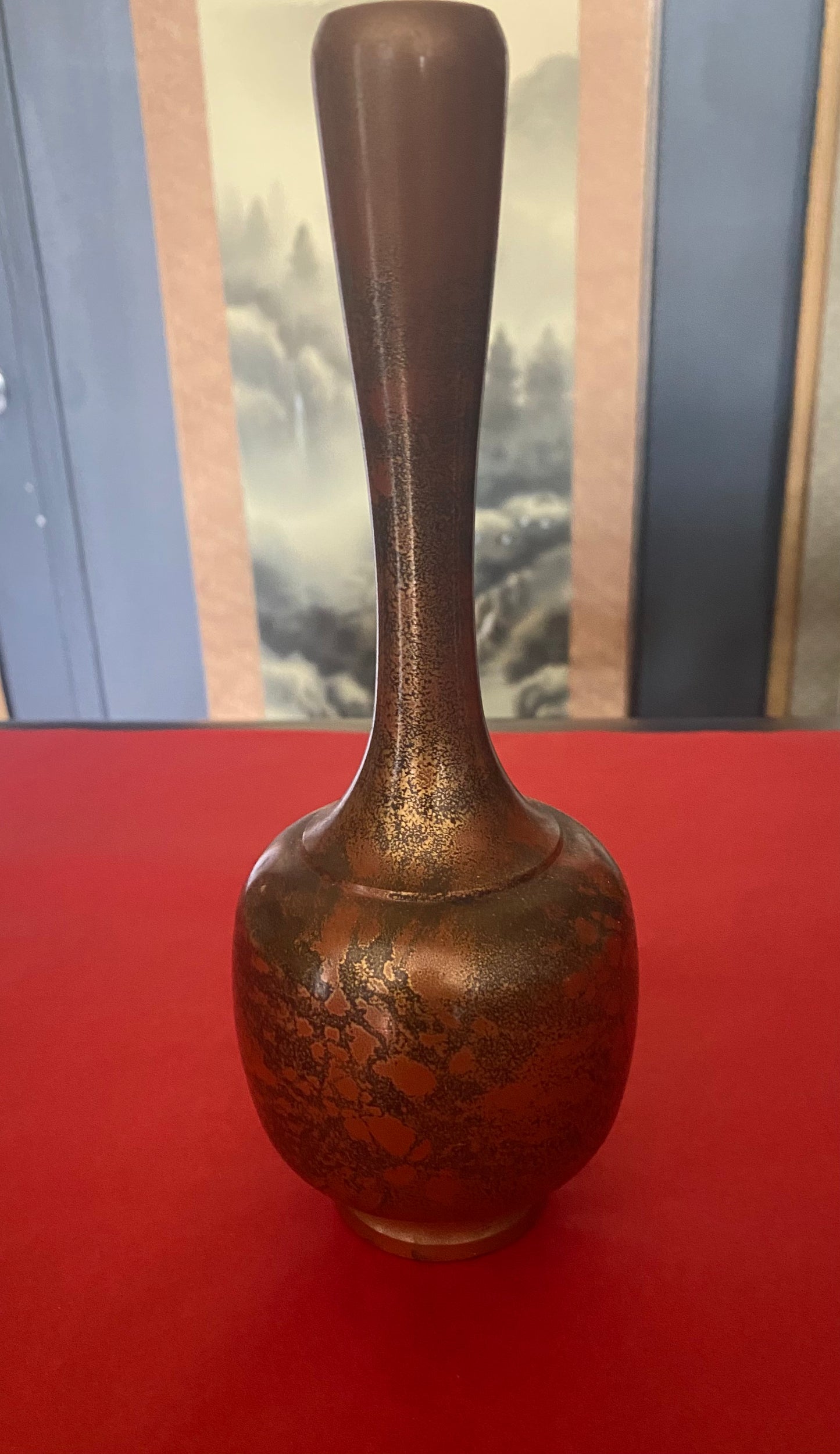 Japanese Bronze Ikebana Vase