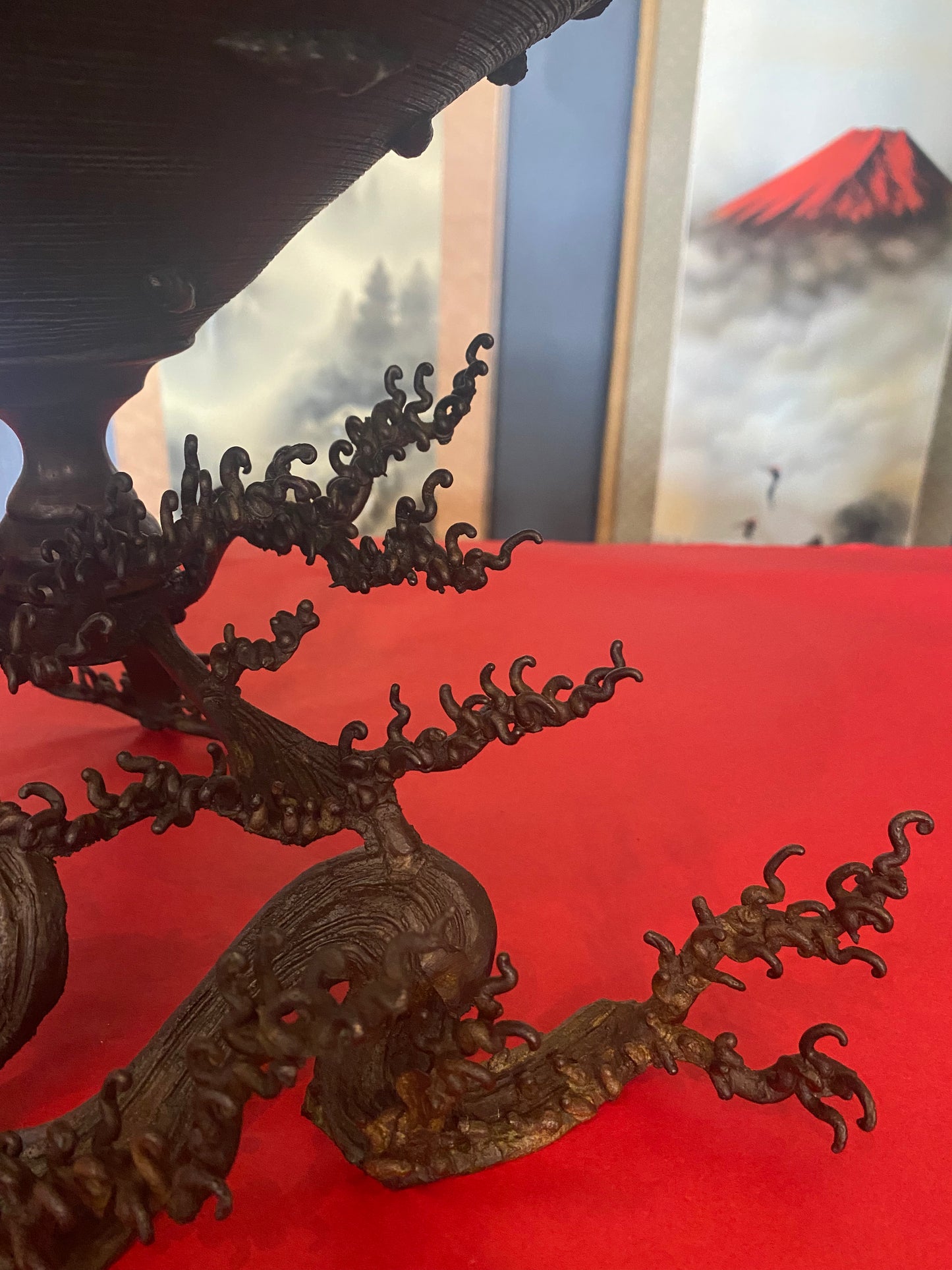 Japanese Bronze Ikebana Vase