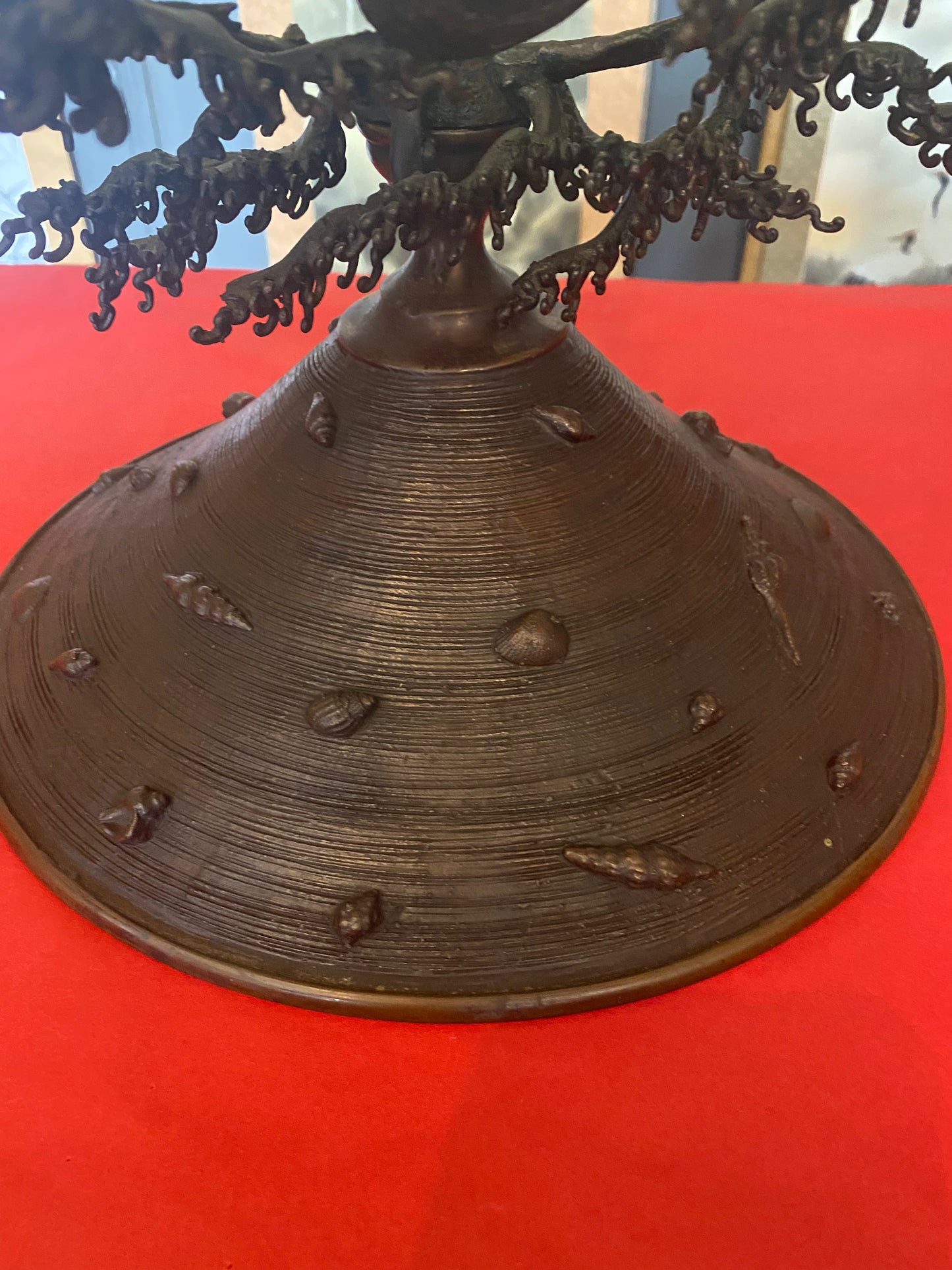 Japanese Bronze Ikebana Vase