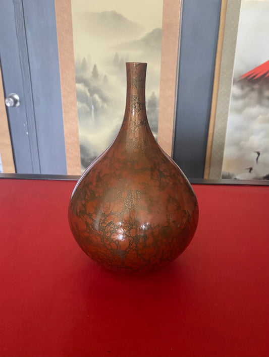 Japanese Bronze Ikebana Vase