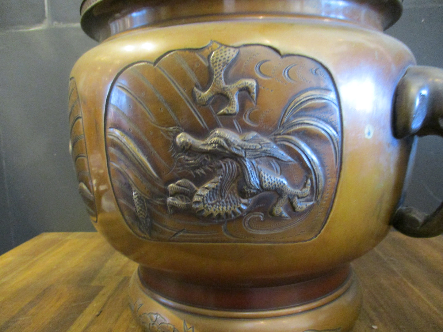 Japanese Bronze Hibachi (Pair)