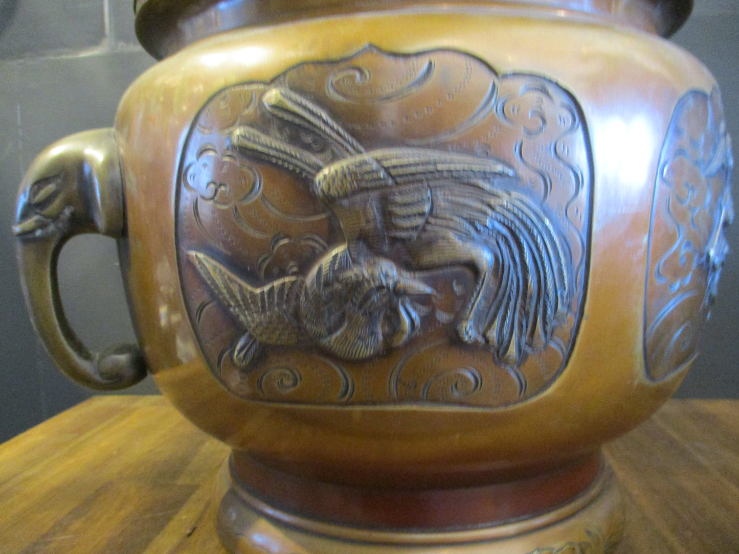 Japanese Bronze Hibachi (Pair)