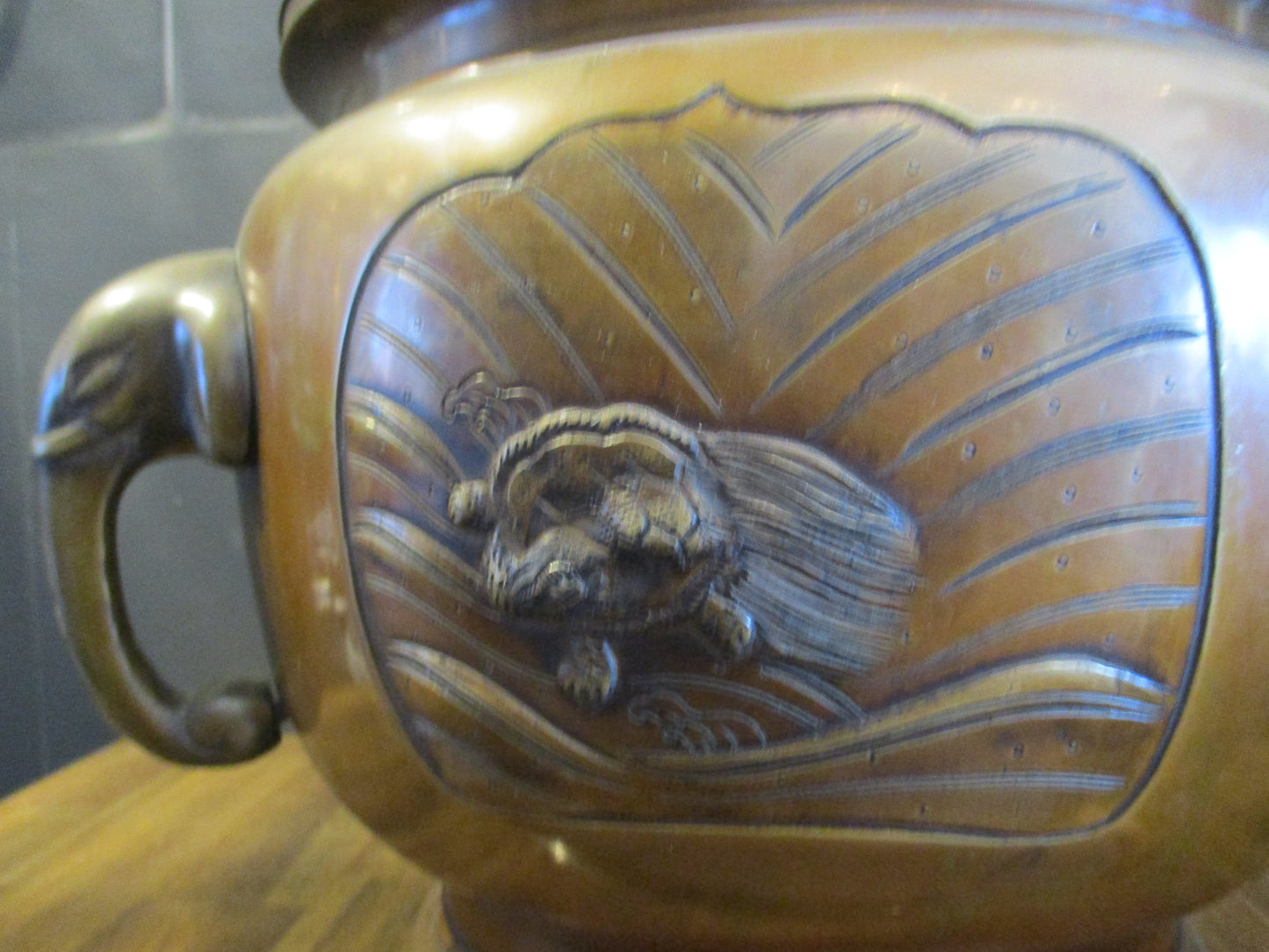 Japanese Bronze Hibachi (Pair)