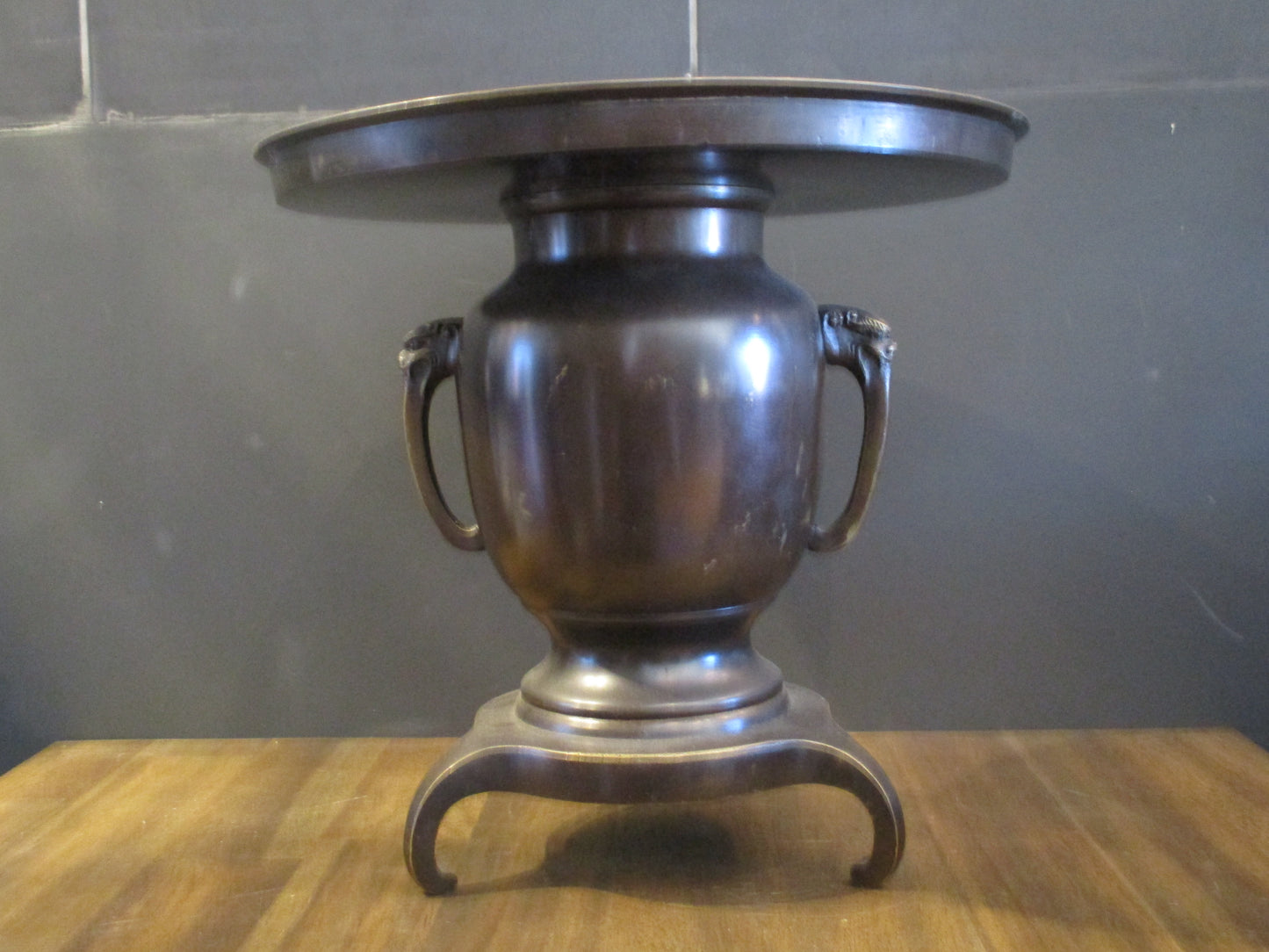Japanese Bronze Ikebana Vase