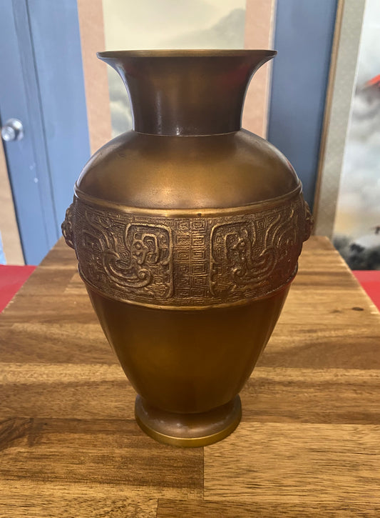 Japanese Bronze Ikebana Vase