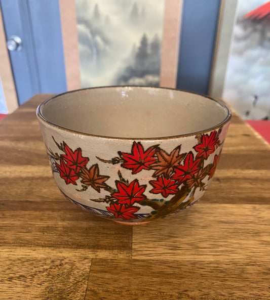 Japanese Kyo Ware Tea Bowl