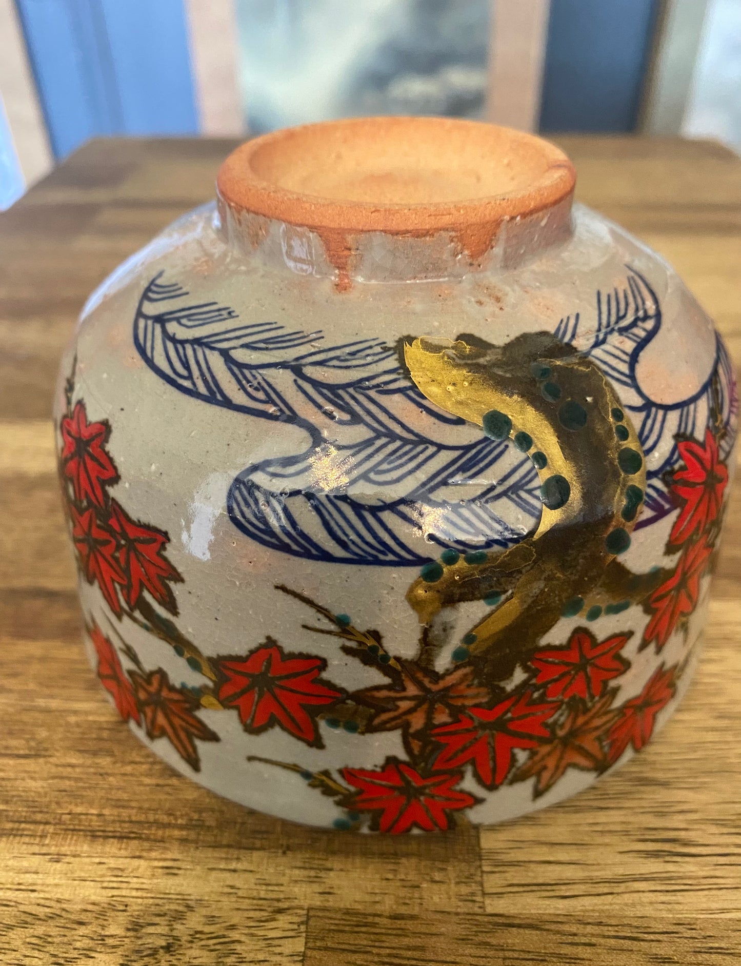 Japanese Kyo Ware Tea Bowl