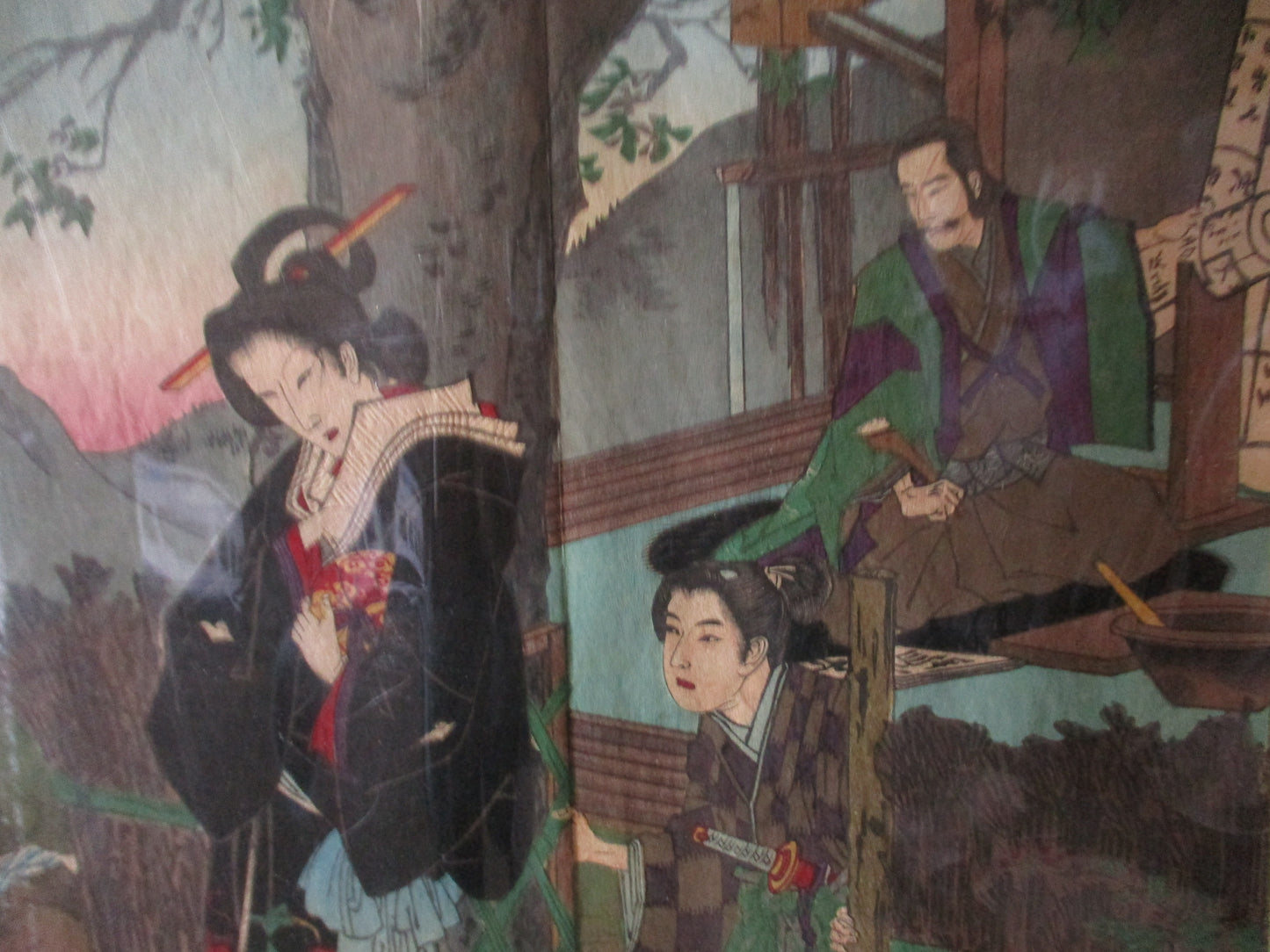 Japanese Woodblock Print By Chikanobu