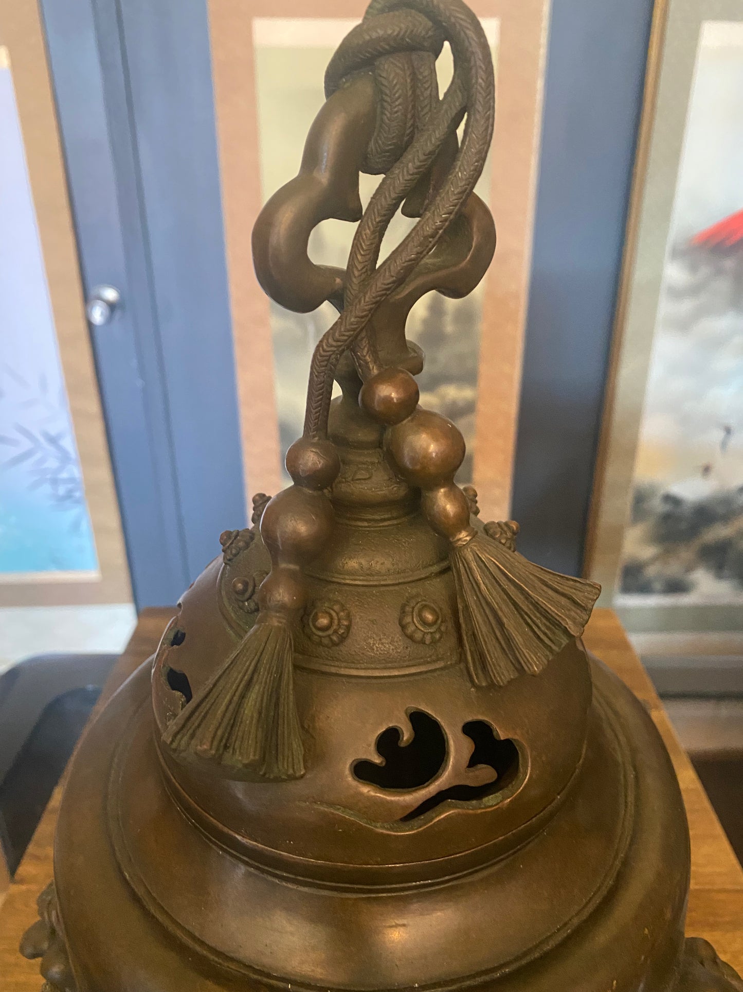 Japanese Bronze Koro Incense Burner