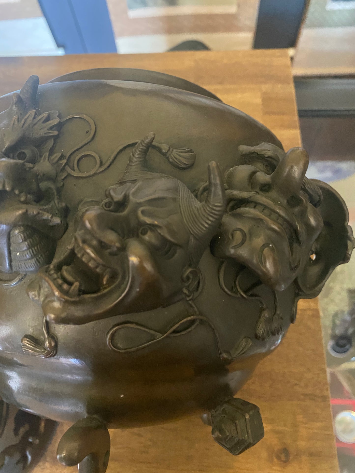 Japanese Bronze Koro Incense Burner