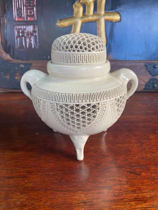 Japanese Satsuma Koro Incense Burner