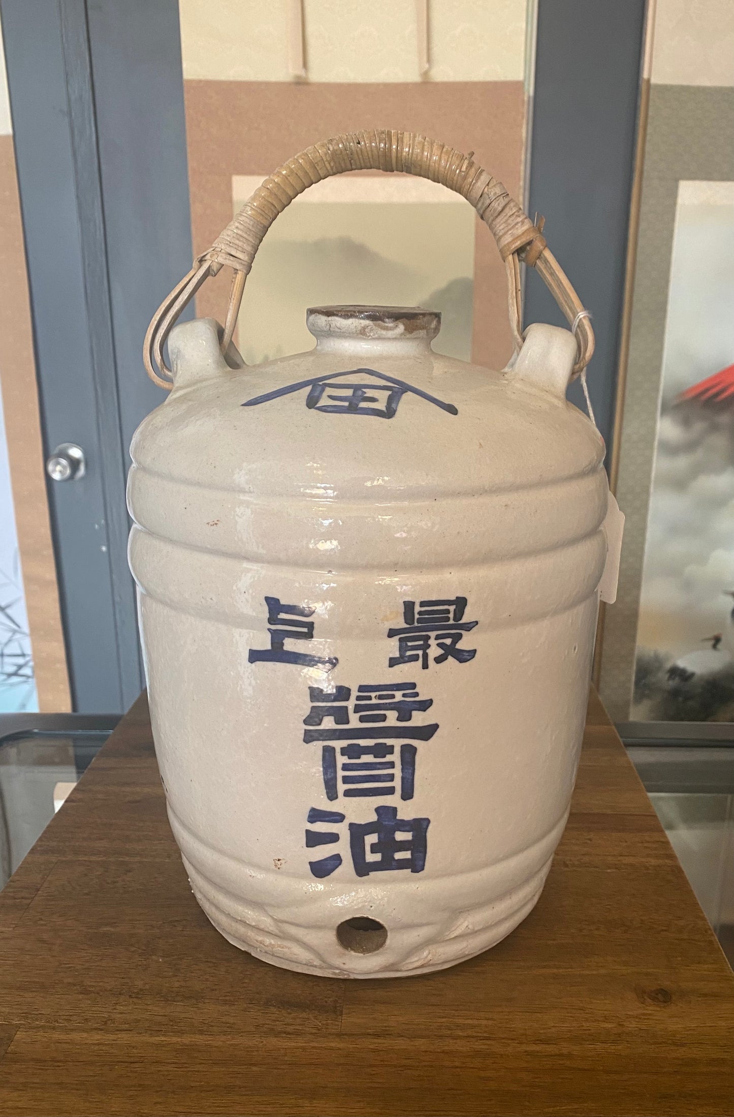 Japanese Storage Barrel For Soy Sauce