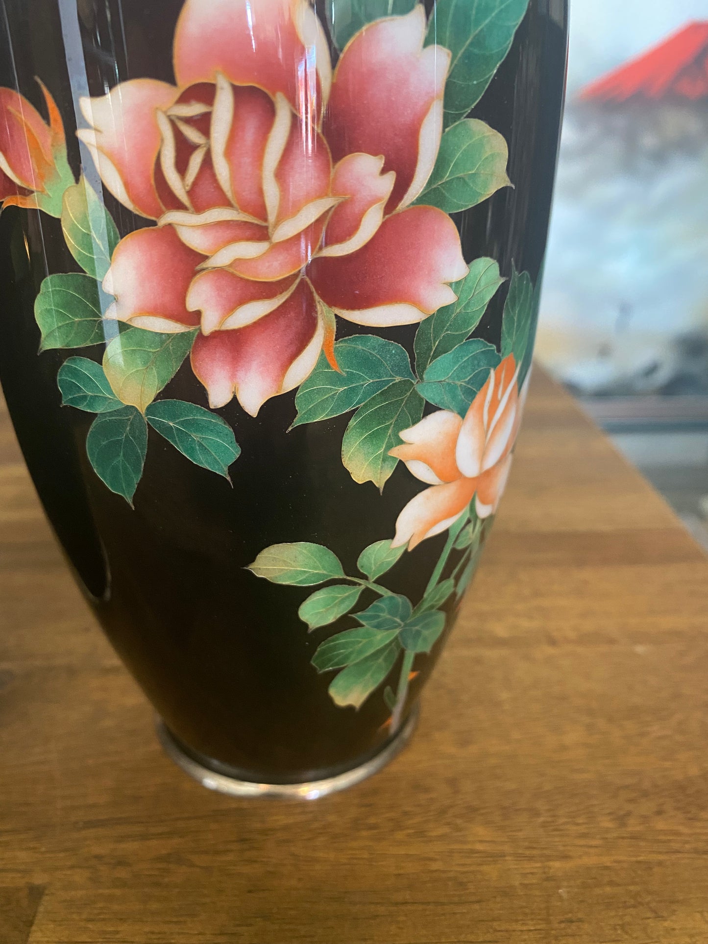 Japanese Cloisonne Pair of Vases
