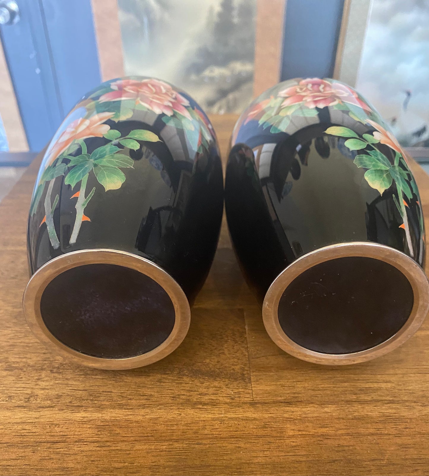 Japanese Cloisonne Pair of Vases