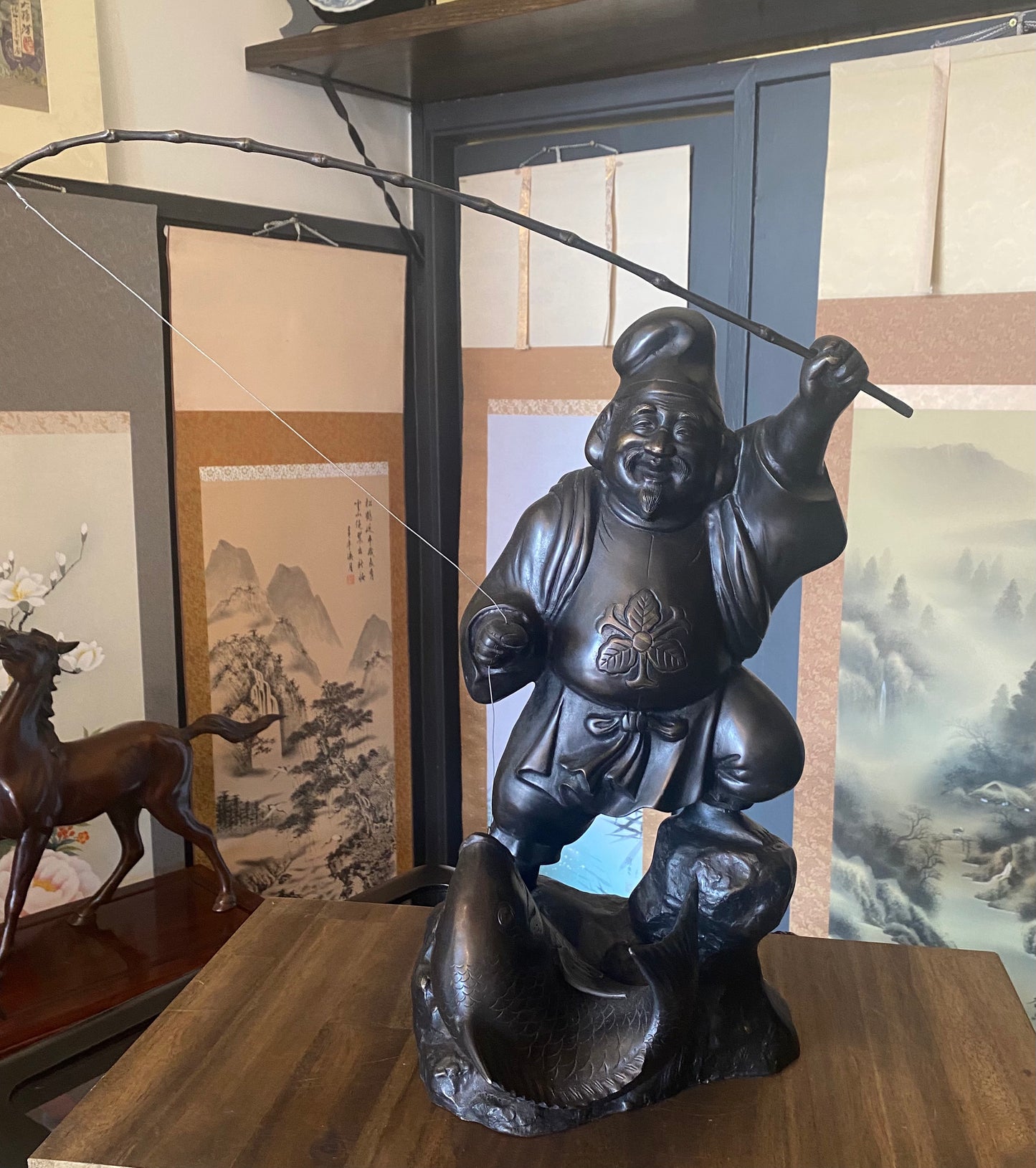 Outstanding Japanese Bronze Okimono