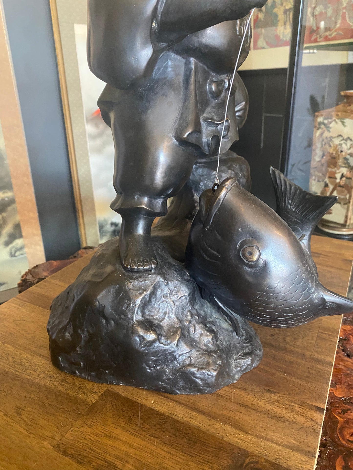 Outstanding Japanese Bronze Okimono