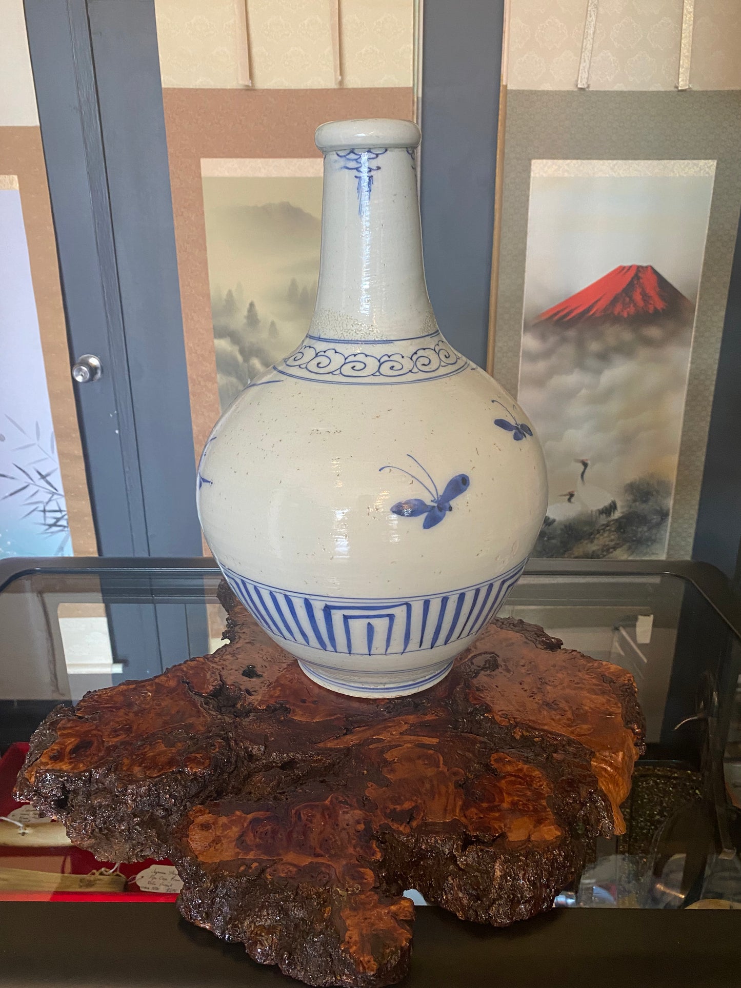 Japanese Ko-Imari Large Sake Bottle