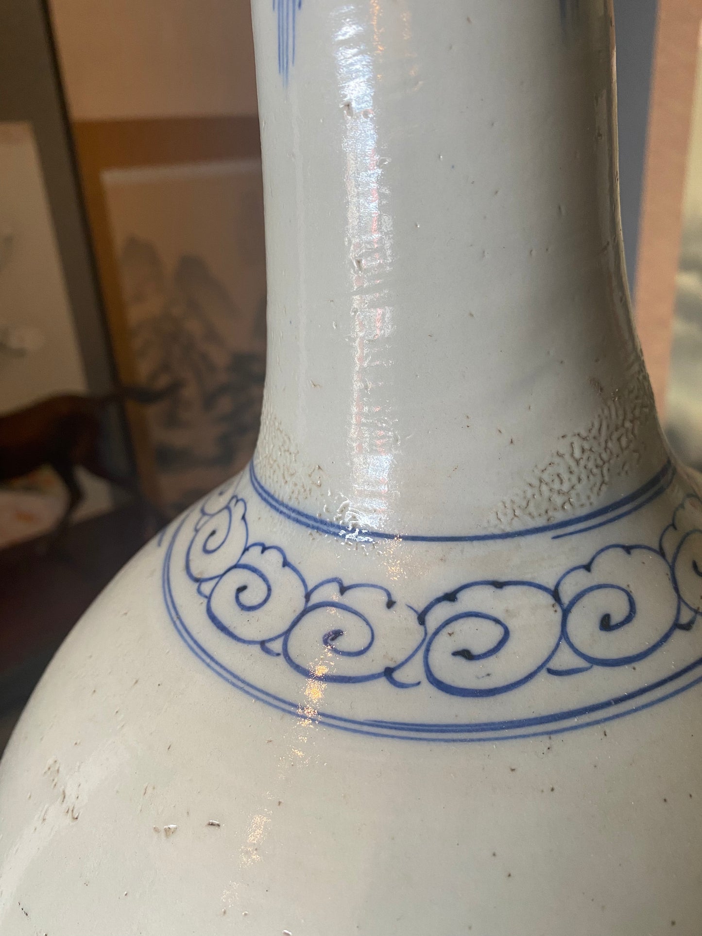Japanese Ko-Imari Large Sake Bottle