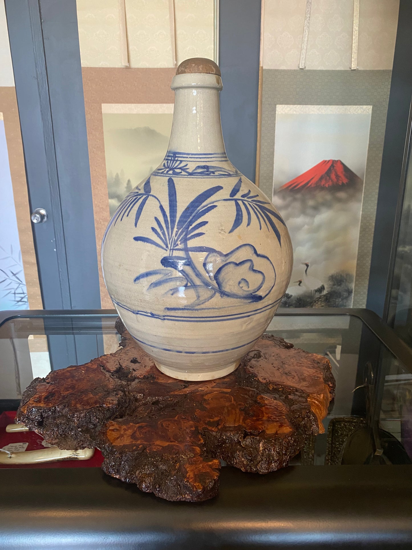 Japanese Ko-Imari Large Sake Bottle