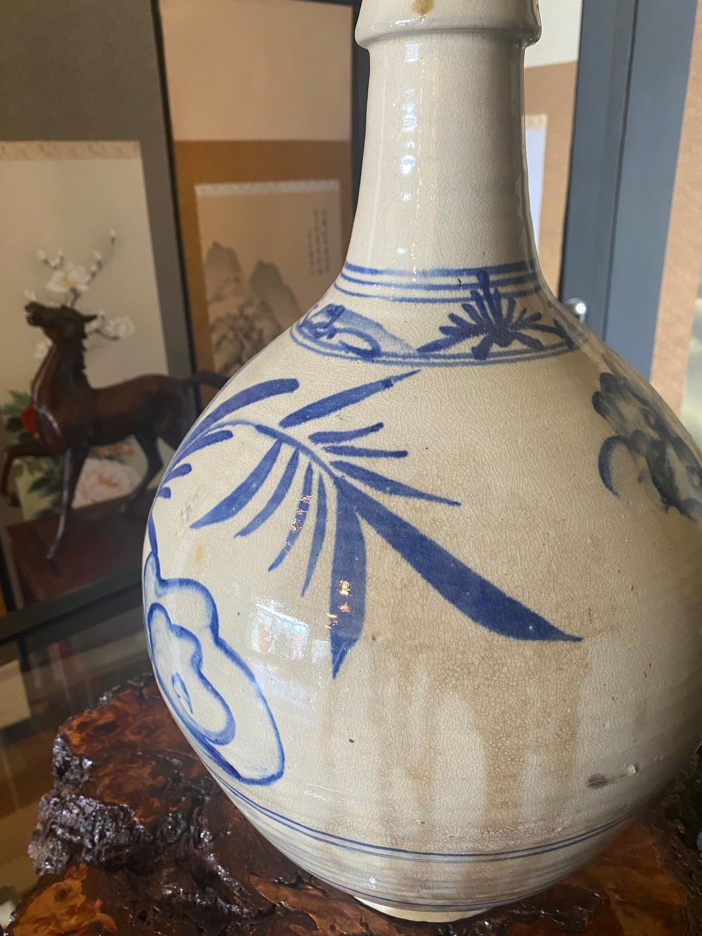 Japanese Ko-Imari Large Sake Bottle
