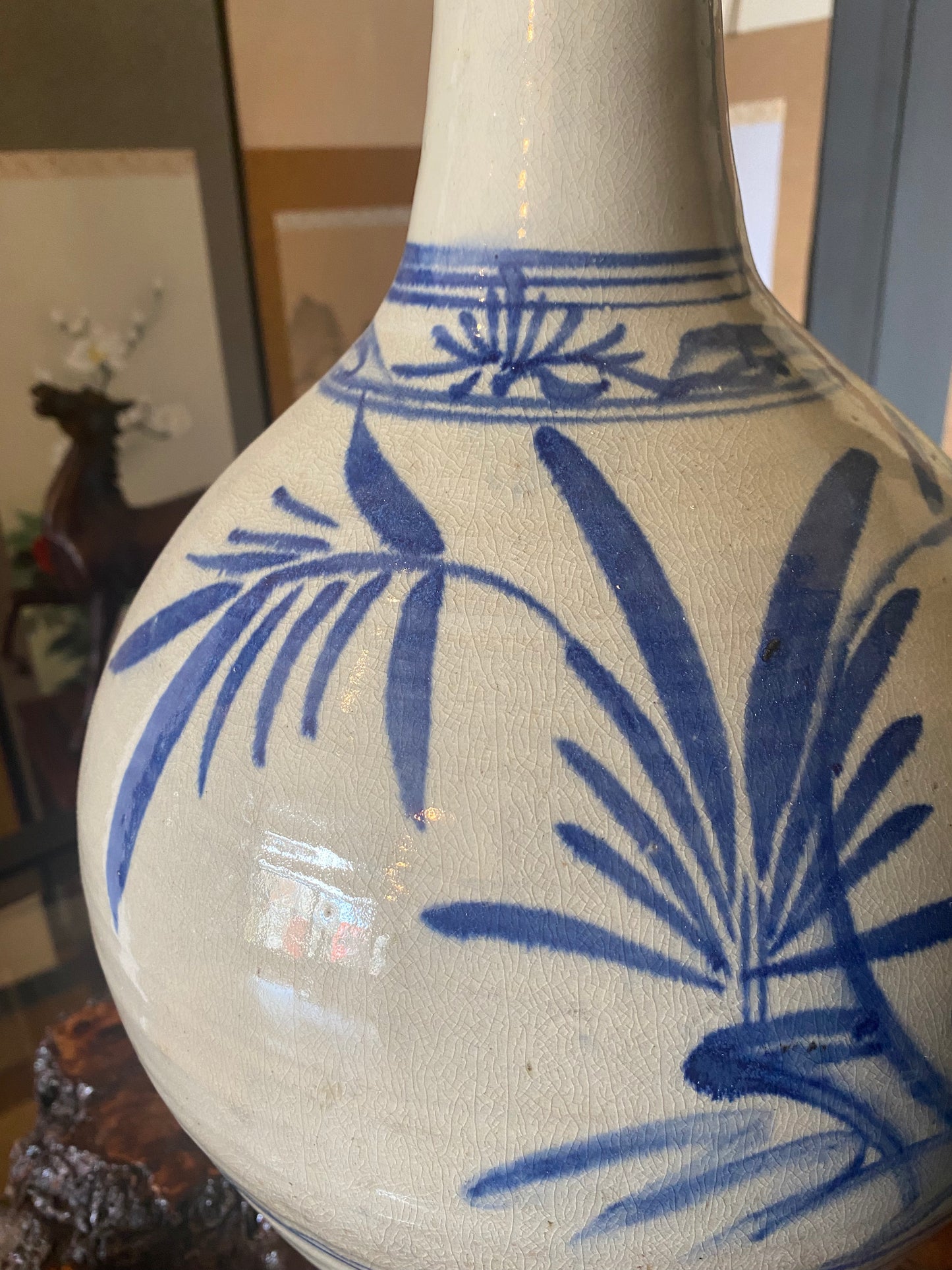 Japanese Ko-Imari Large Sake Bottle