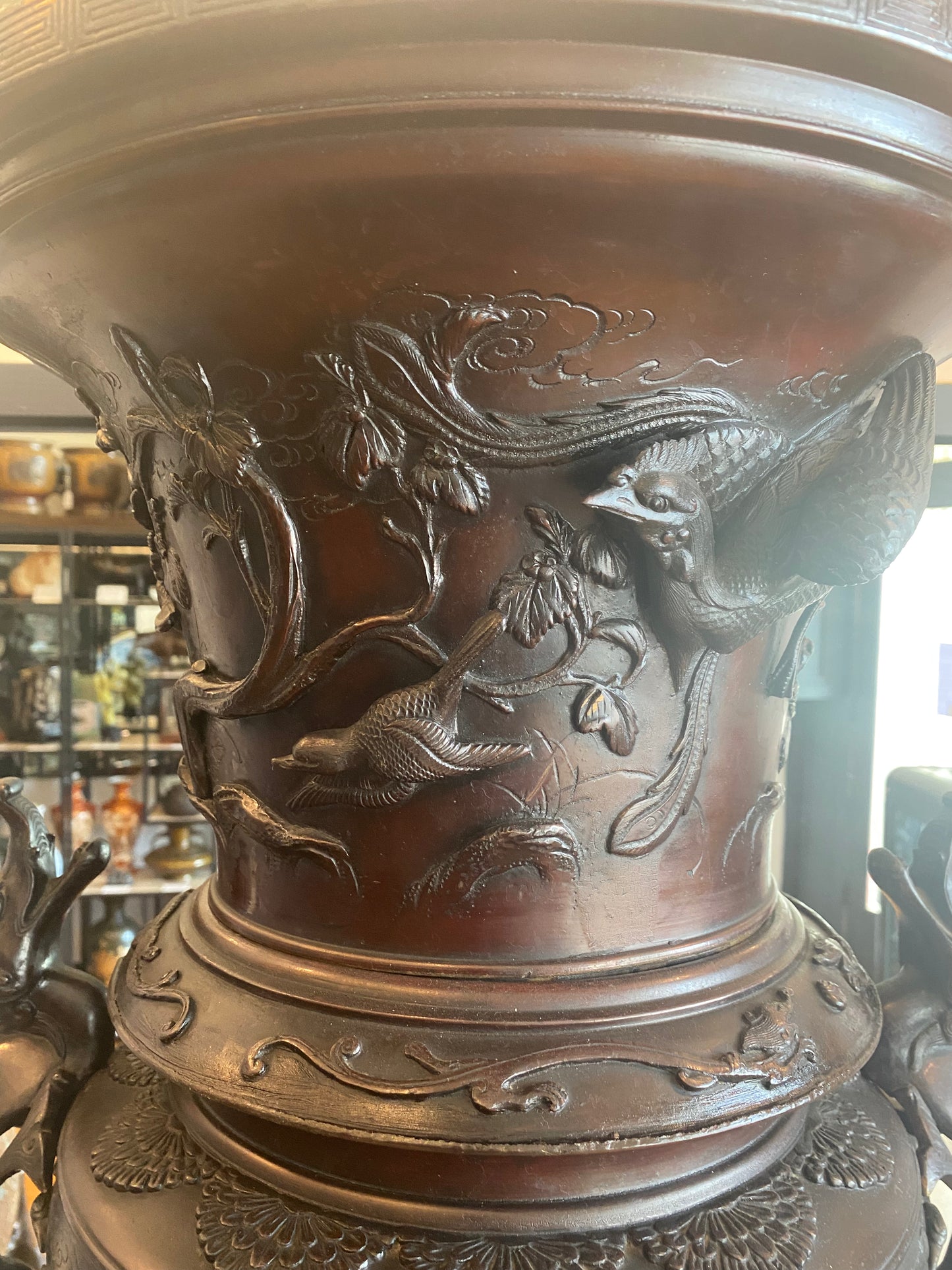 Japanese Bronze Urn