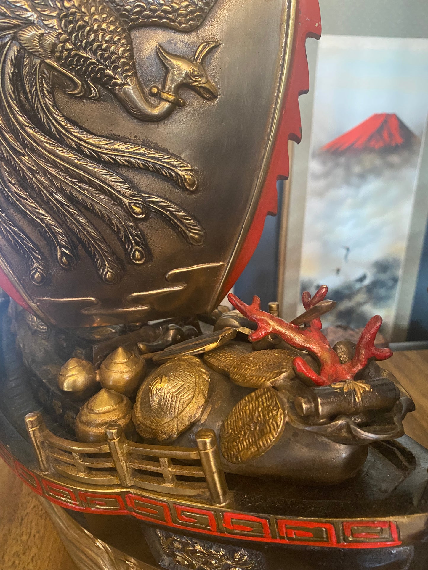 Japanese Bronze Okimono Treasure Ships