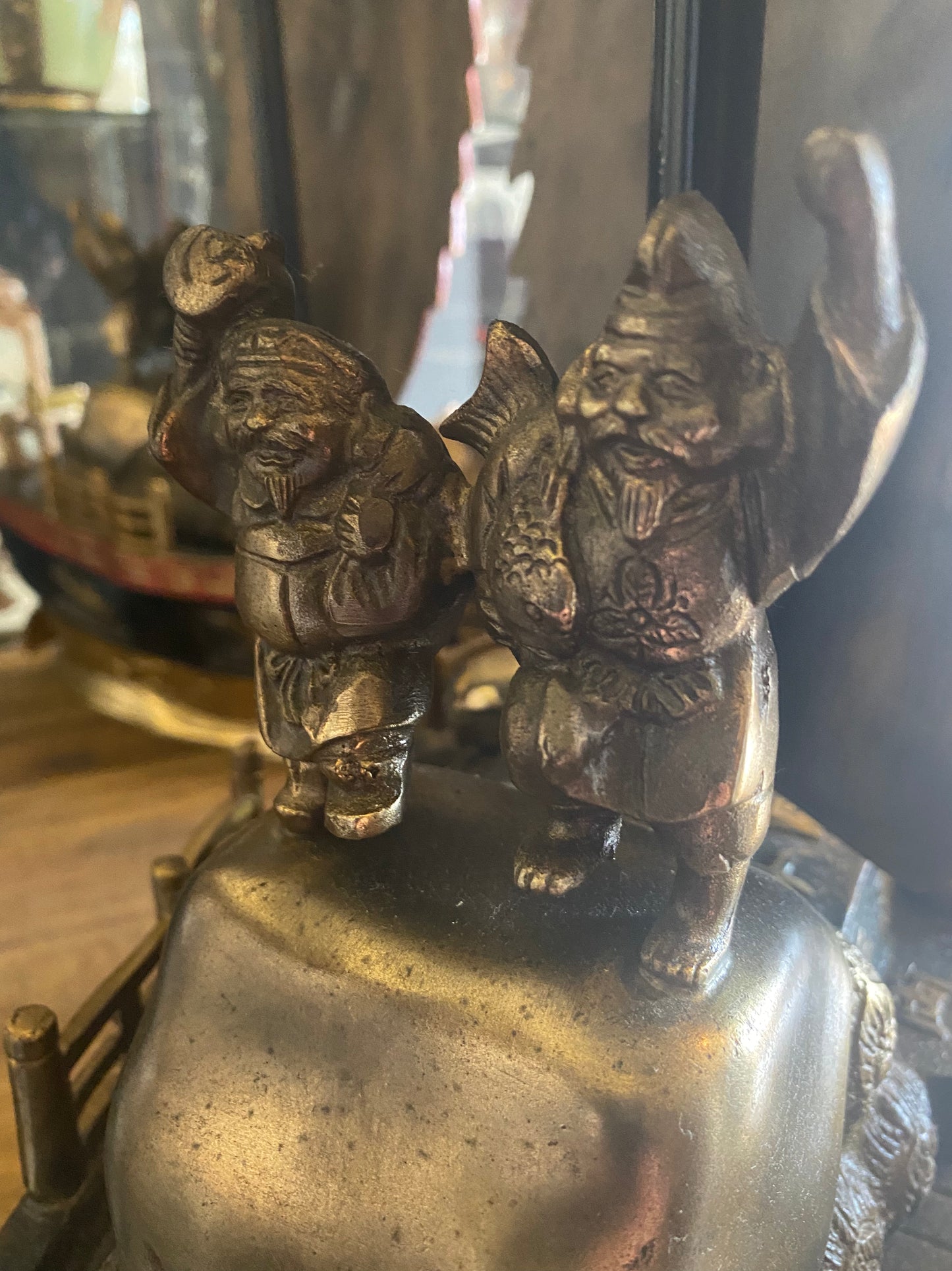 Japanese Bronze Okimono Treasure Ships