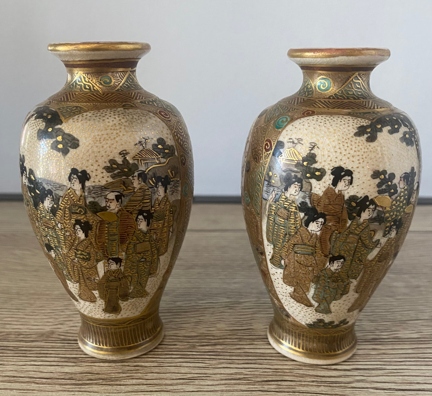 Japanese Pair of Satsuma Vases