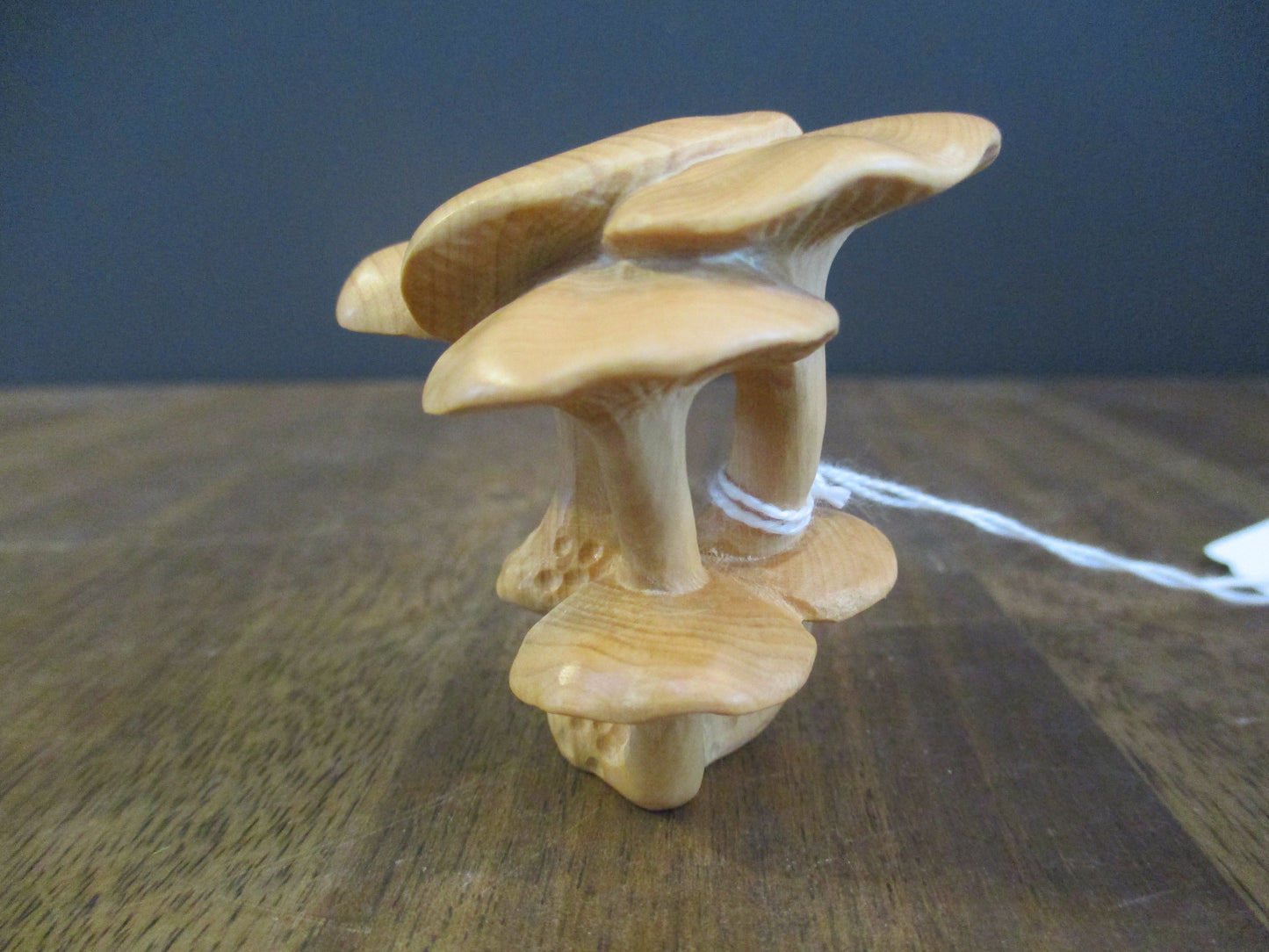 Boxwood Netsuke - Mushrooms
