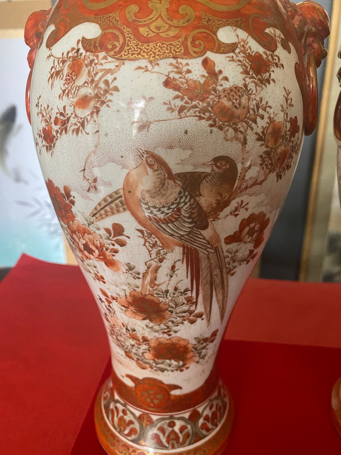 Japanese Pair of Kutani Vases