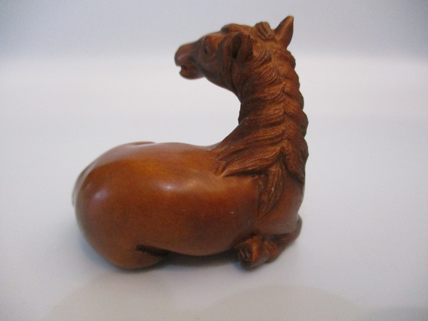 Boxwood Netsuke - Horse