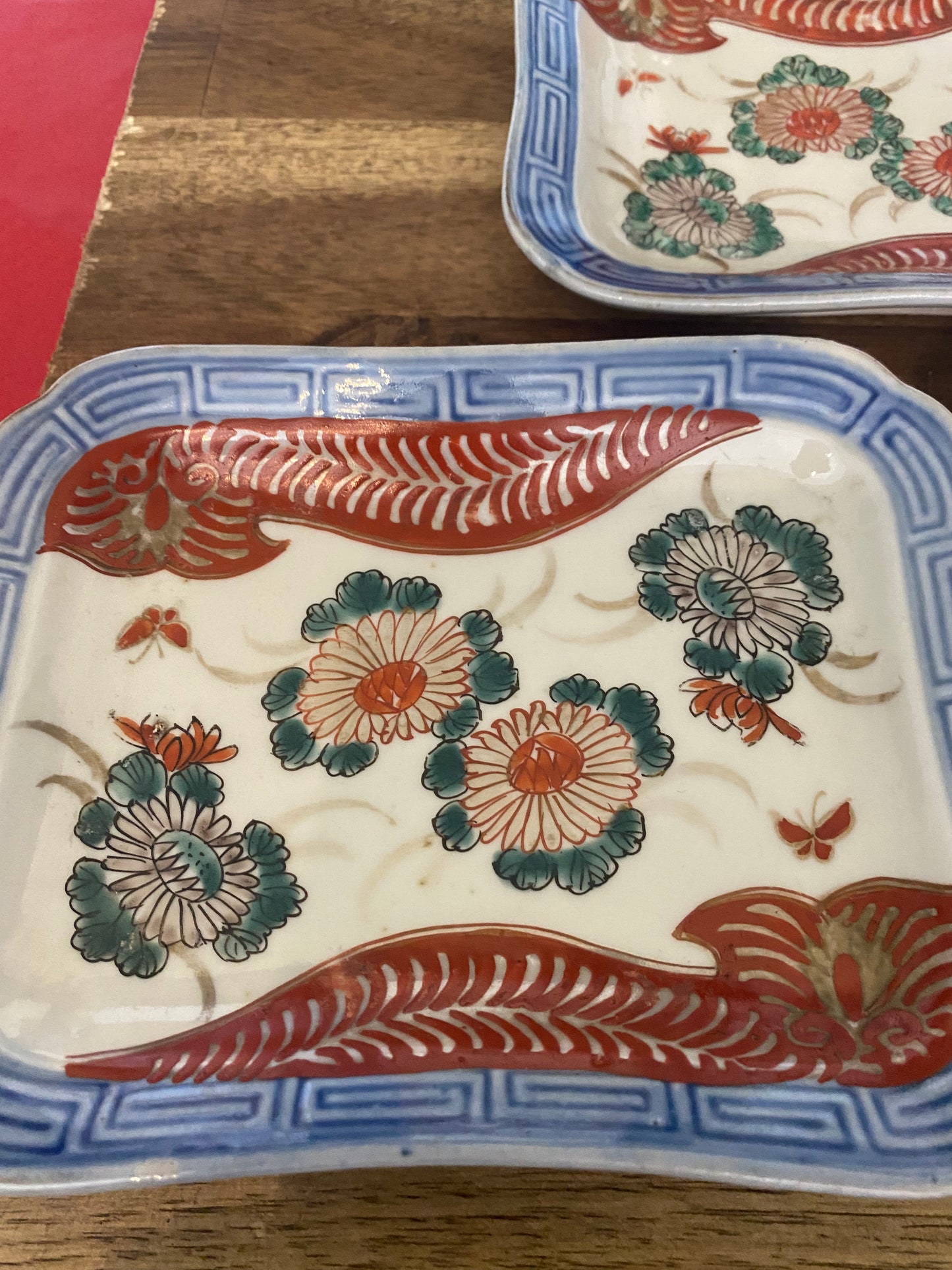Japanese Ko-Imari Small Plate Set of 5