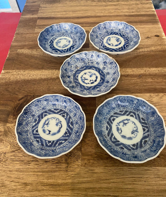 Japanese Ko-Imari Small Plate Set (5)