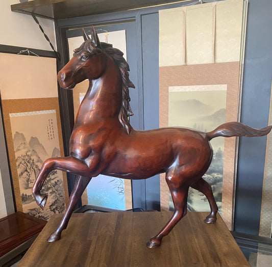 Japanese Bronze Okimono Horse Large