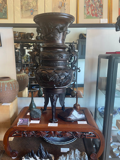 Japanese Bronze Urn